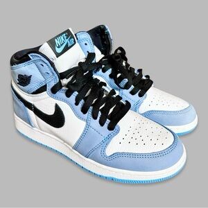 Nike Air Jordan 1 Retro High Top OG University Blue Sneakers Women's 8.5 / Y7